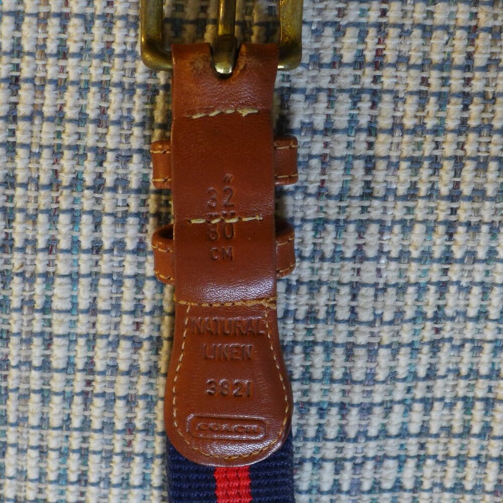Coach Preppy Tab Belt 32" 3821
